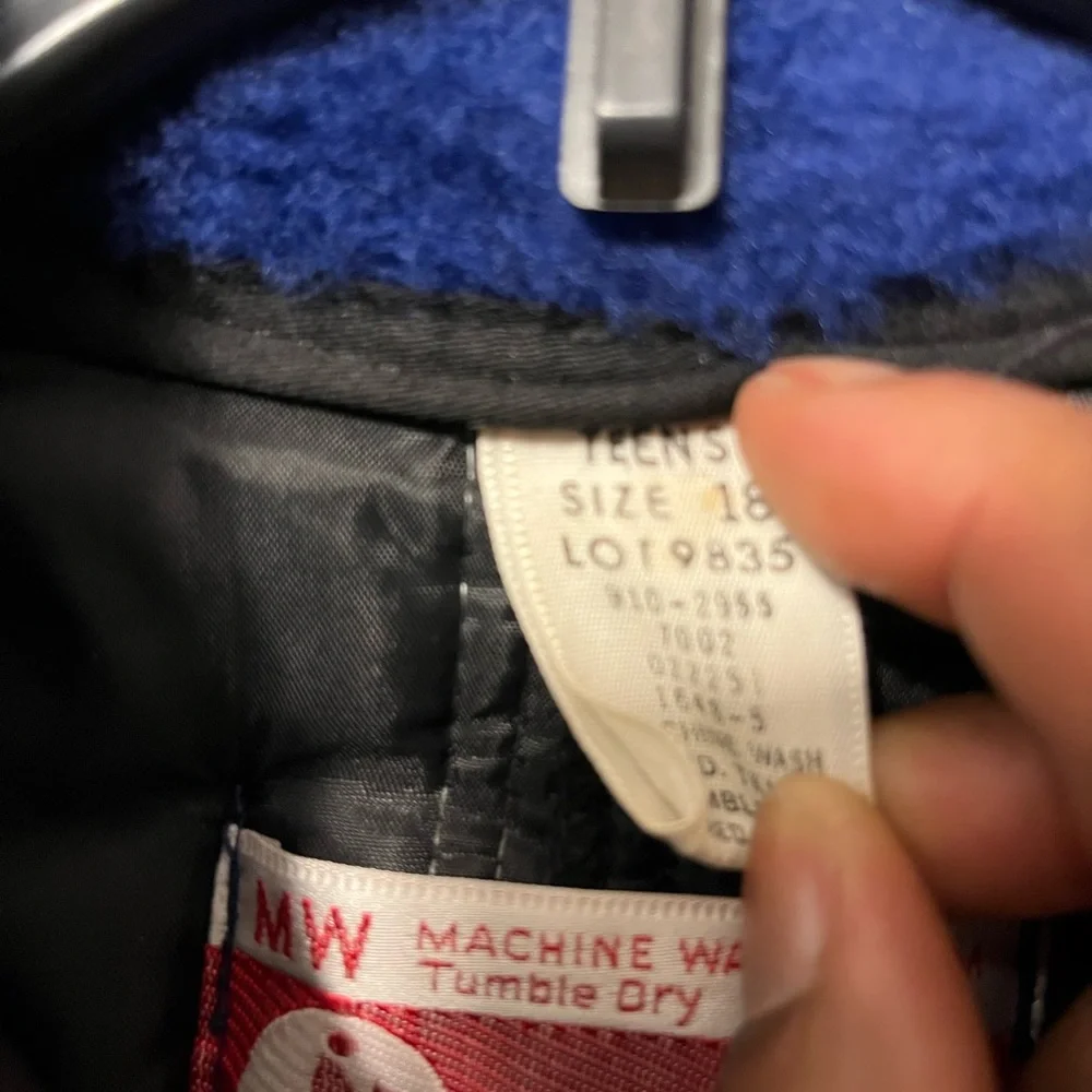 70’s Vintage unisex teens JCPenney Snowmobile Apparel Snowsuit blue and red - Picture 8 of 12